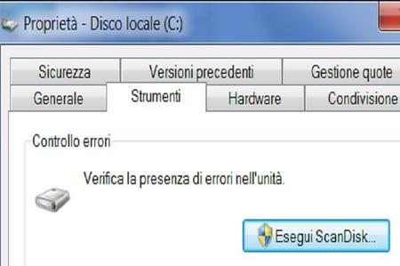 Windows scandisk dove si trova il file di log?