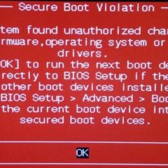 Risolvere “Secure Boot Violation” dopo l’aggiornamento KB3133977