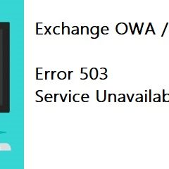 FIX error HTTP 503 di Exchange. Il servizio non è disponibile