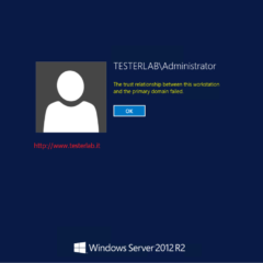 Ripristinare la relazione di trust tra client e domain controller