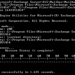 Ripristino del database di Exchange: utilizzo dello strumento eseutil